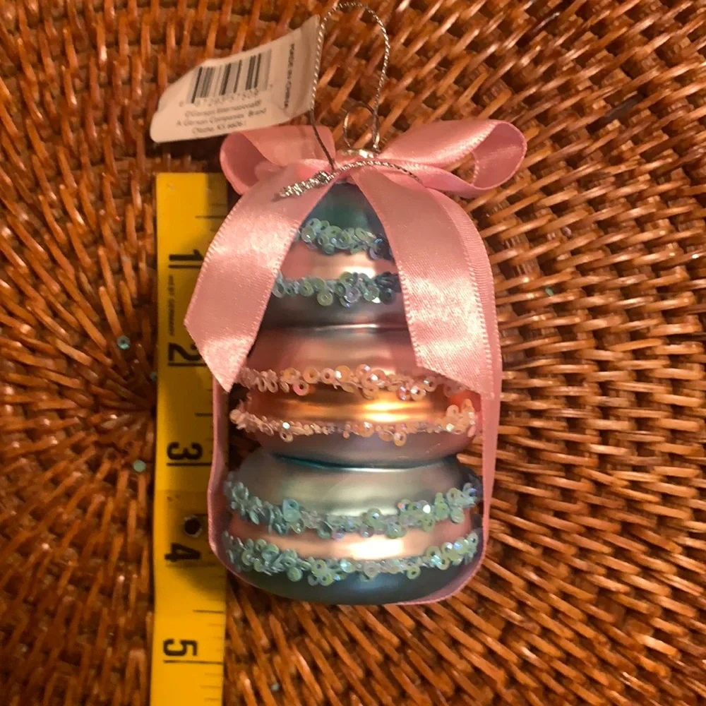 Macaron Trio Hanging Ornament by Gerson NWT
